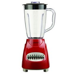 Brentwood 12 Speed Blender Plastic Jar -Red