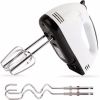 Ambitelligence Hand Mixer Electric Whisk, Stainless Steel Beaters with Whisk and Dough Hooks for Baking, 7 Speeds, 260W, Turbo Boost & Easy Eject Butt