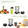 CHULUX 1000W Bullet Blender for Shakes and Smoothies, Personal Single Serve Blender with 6-Edge Blade 32oz Blender Cup, Portable Blender Coffee Grinde