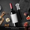 Wine Opener With Foil Cutter, Air Pressure Pump Wine Bottle Opener Easy Cork Remover Corkscrew Stainless Steel Bar Accessories Kitchen Supplies Wine A