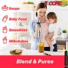 5 Core Immersion Portable Hand Blender 5-In-1 500W Handheld 8 Variable Powerful Stainless Steel with Electric Whisker; 2-Blades 860ml Food Processor;