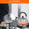 Camping Kitchen Office Use Stainless Steel Whistling Tea Kettle