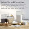 Kitchen Food Storage Containers Set;  Kitchen Pantry Organization and Storage with Easy Lock Lids;  8 Pieces