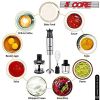 5 Core Immersion Portable Hand Blender 5-In-1 500W Handheld 8 Variable Powerful Stainless Steel with Electric Whisker; 2-Blades 860ml Food Processor;