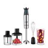 5 Core Immersion Portable Hand Blender 5-In-1 500W Handheld 8 Variable Powerful Stainless Steel with Electric Whisker; 2-Blades 860ml Food Processor;