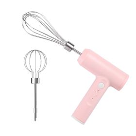 Electric Blender Electric Hand Mixer, Egg Beater, Household Small Electric Handheld Beater, Automatic Egg Beater, Cake Baking Mixer, Cookware, Kitchen (Color: Pink)