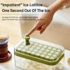 Ice Cube Tray With Lid And Bin, 64 Pcs Ice Cubes Molds, Ice Trays For Freezer, Ice Cube Tray Mold, With 2 Trays, Ice Freezer Container, Spill-Resistan