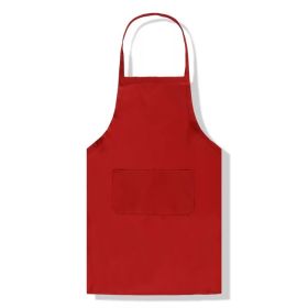 Fashion Home Kitchen Thickened Apron (Option: Wine Red-58X73cm)