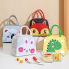 1pc Cartoon Rabbit Animal Cute Bento Bag; School Insulation Lunch Box; Lunch Bag