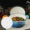 COOKWIN Enameled Cast Iron Dutch Oven with Self Basting Lid;  Enamel Coated Cookware Pot 4.5QT