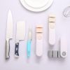 1pc; Kitchen Quick Sharpener; Manual Household Kitchen Knife Scissors Sharpener; Fruit Stainless Steel Knife Sharpener