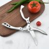 1pc Kitchen Poultry Shears; Kitchen Powerful Chicken Bone Scissors; Multi-purpose Stainless Steel Scissors; Duck Fish Cutter Shears