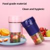 Portable Electric Fruit Juicer Rechargeable Mini Juicer Small Fruit Household Automatic Portable Travel Juicer Easy To Clean Rechargeable Small Fruit