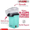 Popcorn Machine Hot Air Electric Popper Kernel Corn Maker Bpa Free No Oil 5 Core POP