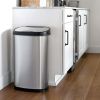 13.2 Gallon Trash Can, Motion Sensor Kitchen Trash Can, Stainless Steel