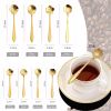 8Pcs Stainless Steel Flower Spoon Coffee Tea Spoon Cute Ice Cream Dessert Spoon Silver Christmas Gifts Kitchen Tableware Decor