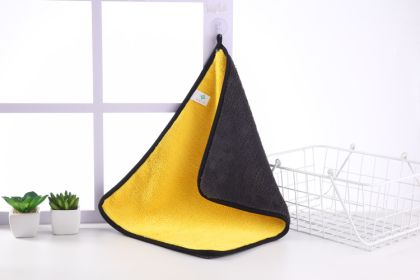 Coral Fleece Car Kitchen Cleaning Cloth (Option: Yellow-400g 30x40cm)